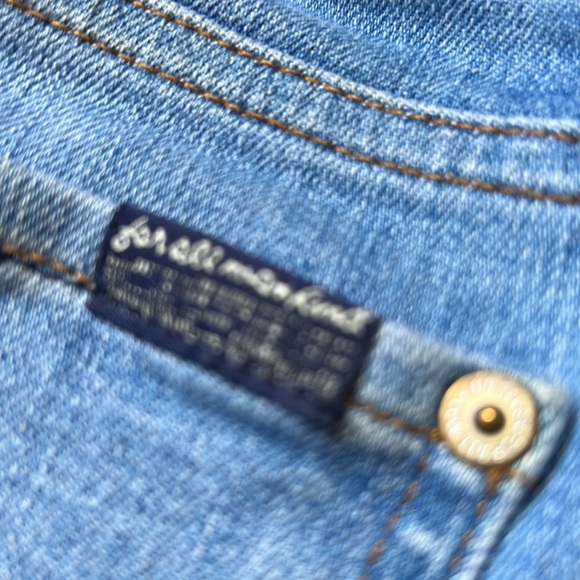 7Fam jeans high waisted, 2 tone crop jeans- y2k - Picture 13 of 14